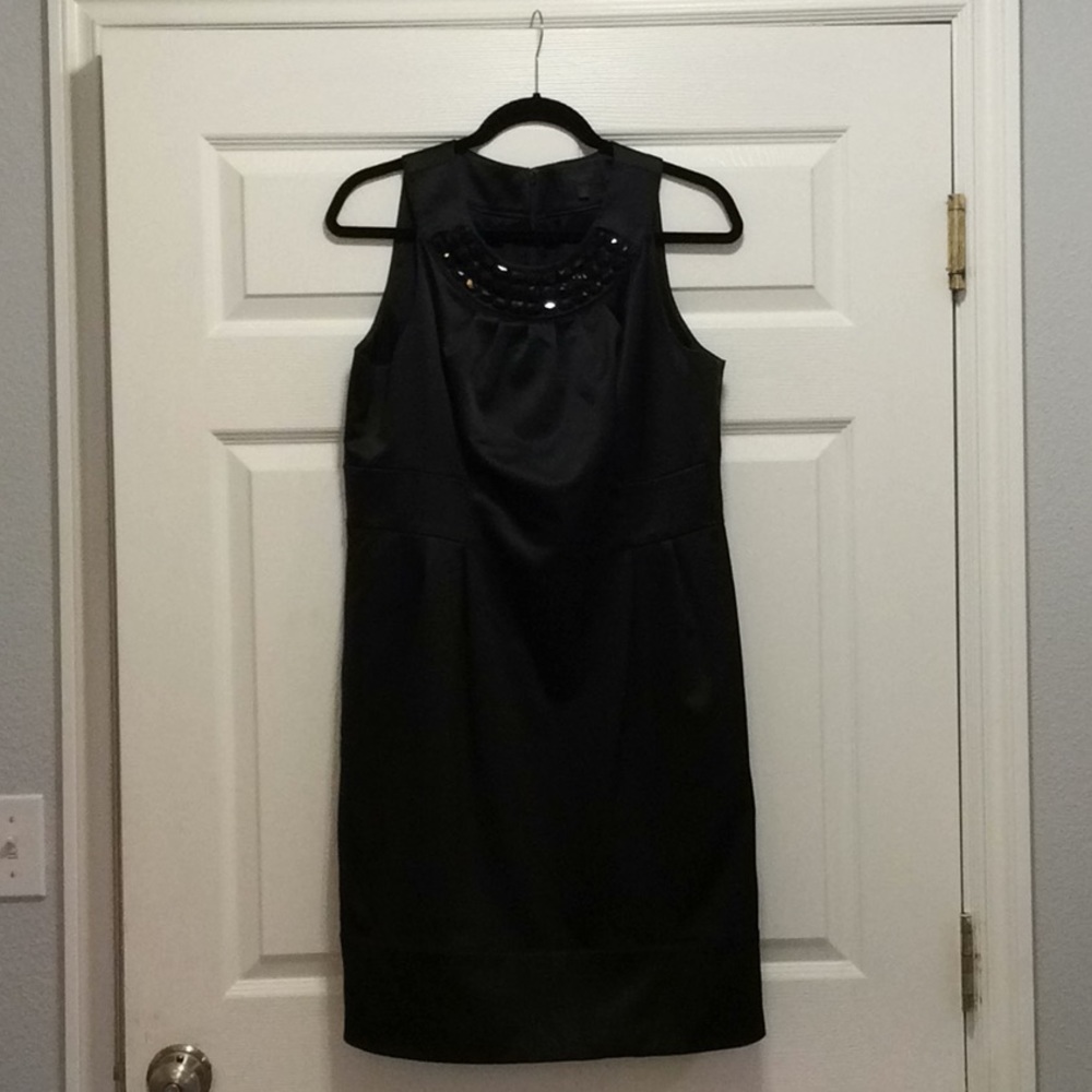 Like new satin black cocktail dress